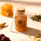Bottle of Dragon Honey with natural ingredients for vitality and performance, showcasing wholesome benefits.